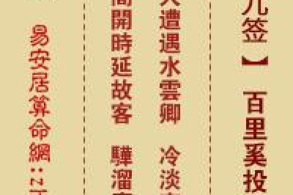 青羊宫吕祖灵签第九十九签