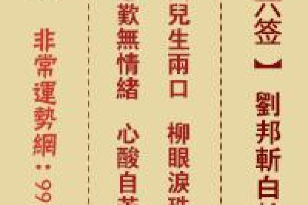 佛祖灵签签解签全解