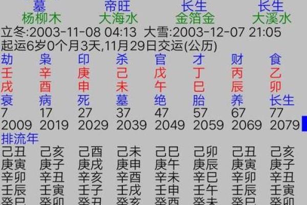 八字四柱排盘