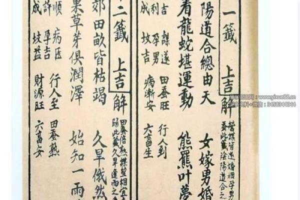 观音灵签解婚姻签象大揭秘！