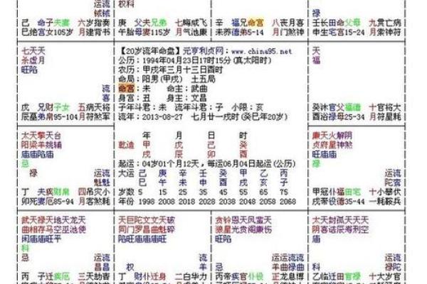 破紫薇斗数排盘