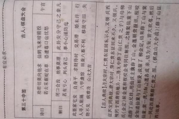 观音灵签第十一签  观音灵签解签11