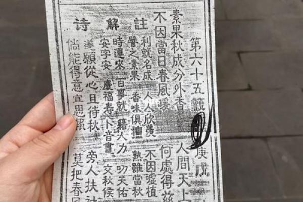吕祖灵签抽签65