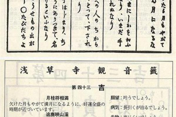 观世音菩萨灵签80签