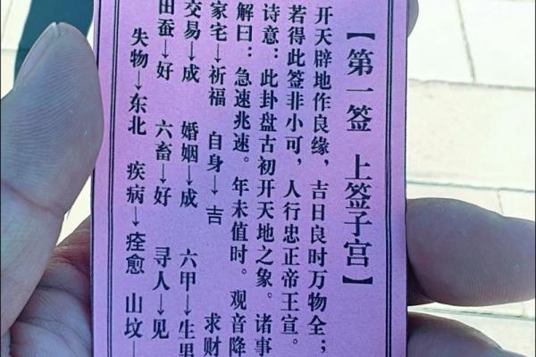 观音灵签二十二签求解
