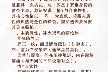 紫微斗数：廉贞星