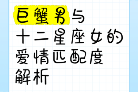 双鱼男和巨蟹女配对指数分析