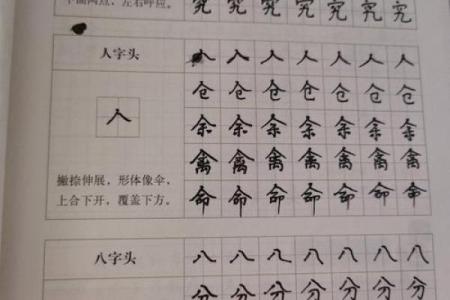 倒八字头有哪些字