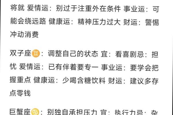 每日运势与什么星座有关系