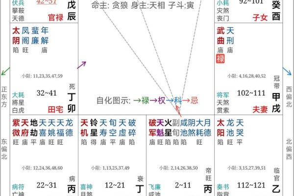紫薇斗数大运查询表