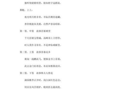妈祖灵签108签