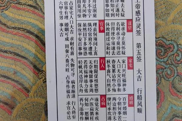 真武灵签第14签解签