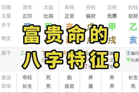 富贵命的八字