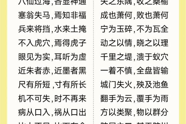 格局大的八字成语