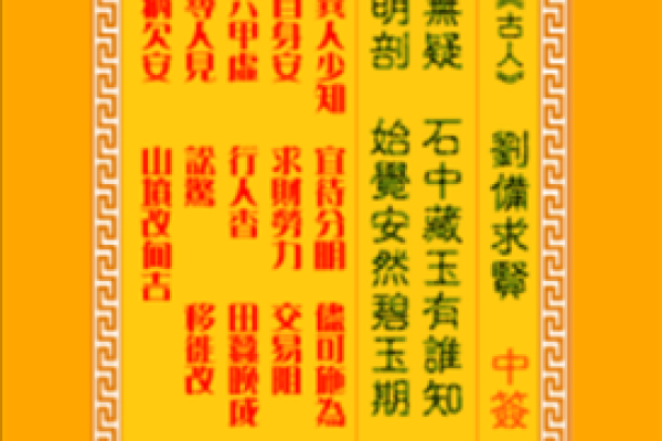 观音灵签签王解释