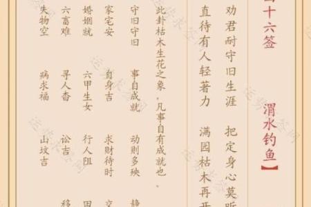 安济圣王第四十六灵签