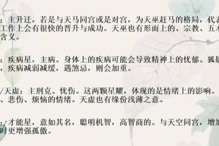 命宫紫薇斗数天巫