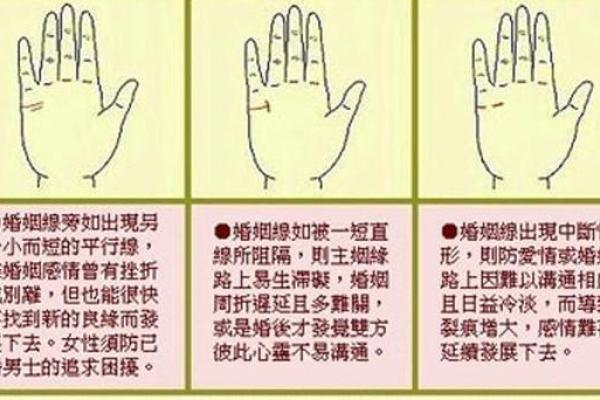 图解：手相婚姻线算命