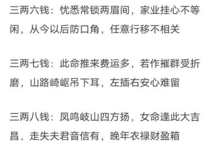 袁天罡称骨算命法男女